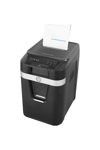 Hp Pro Shredder Auto 200cc, Otomatik Beslemeli 200 Sayfa Evrak İmha Makinesi-p4-çapraz Kesim-4x20mm-32,2lt