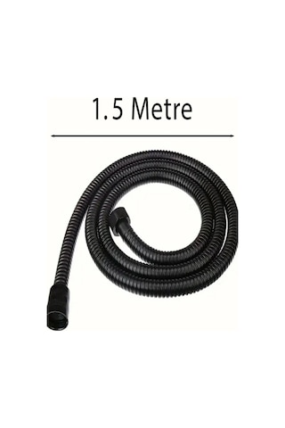 Duş Hortumu Örgülü Siyah Siyah