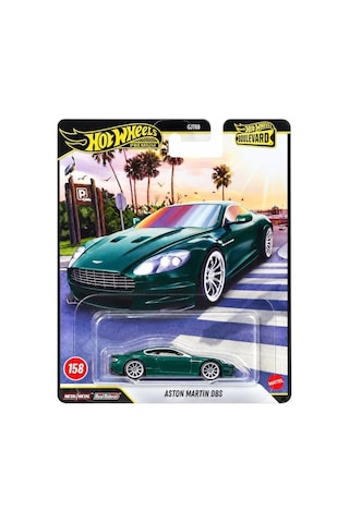 Hot Wheels Premium Aston Martin Dbs - Premium Boulevard Koyu Yeşil 1/64 Diecast Model Araba Çok Renkli