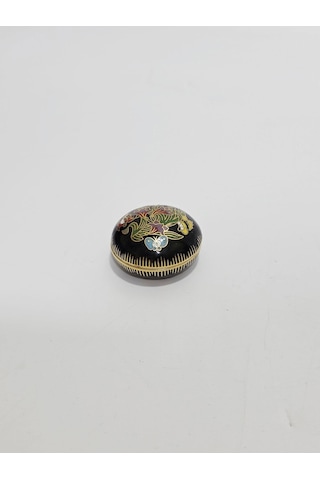 Antika Cloisonne Minyatür Kutu 4,4x2,6cm 069