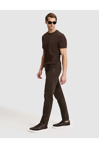 Pierre Cardin Koyu Kahverengi New Slim Fit Jean Pantolon 50331413-vr084