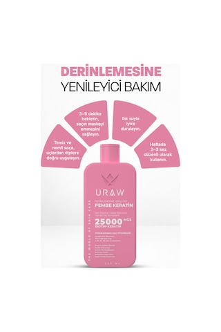 Uraw Keratin Ve Hyaluronik Asit Saç Kremi 250 ML