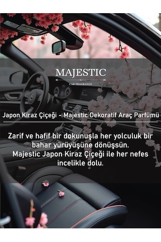Majestik Oto Kokusu Japon Kiraz Çiçeği 7 Ml - Dekoratif Araç Parfümü