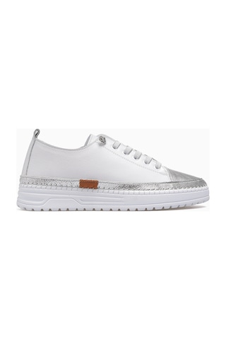 Venüs Kadın Deri Deri Sneaker Ayakkabı 26y 26150001y Beyaz/gümüş Beyaz - Gümüş Venüs Kadın Deri Deri Sneaker Ayakkabı 26y 26150001y Beyaz/gümüş Beyaz - Gümüş