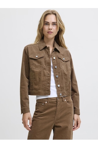 Kadin Dügme Kapamali Ceket - Gelly - 12281698 Otter