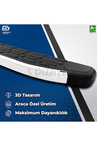S-dizayn Ford Tourneo Custom Kısa Şase Evo Aluminyum Yan Basamak 203 Cm 2012-2023 A+ Kalite