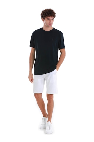 Hatemoğlu Lacivert Regular Fit Düz Bisiklet Yaka Triko Tişört 35102024c006 005 Lacivert