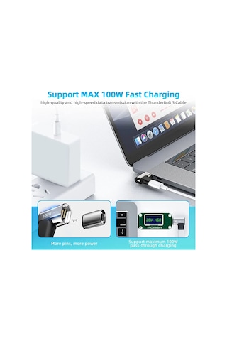 100w Usb C Magnetic Adapter, Thunderbolt 3 Magnetic Usb C Adapter