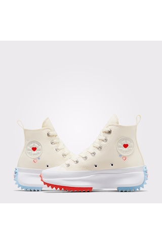 Converse Run Star Hike Platform Y2k Heart Unisex Krem Sneaker