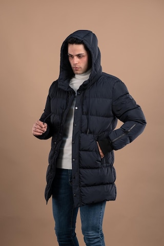 Sir Regular Fit Kapşonlu Astarlı Uzun Kalın Şişme Mont 001
