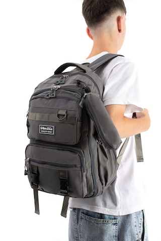 Ventis Qualty Okul Çantası Su Geçirmez Klinkır Kumaş Unisex Sırt Çantası Model 7c Antresit