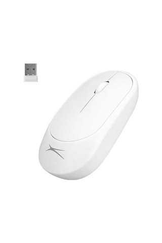 Yunjiwu Altec Lansing Albm7314 1200 Dpı Alkalin Pilli Kablosuz Mouse - Beyaz 2.4ghz Usb ALBM7314