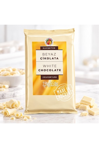 Altınmarka Beyaz Kuvertür Çikolata 2,5 Kg