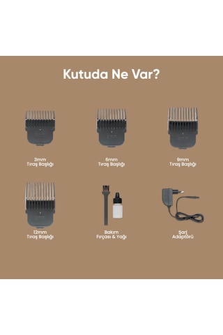 Şarjlı Profesyonel Saç Sakal Tıraş Makinesi Erkek Kişisel Bakım Rd-6005 8 Saat