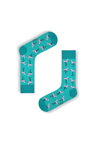Carnaval Socks Çemberli Flamingo Desenli Renkli Çorap Renkli Carnaval Socks Çemberli Flamingo Desenli Renkli Çorap Renkli