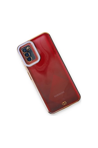 Cosmotex Newface Samsung Galaxy Uyumlu A03s Kılıf Liva Lens Silikon - Lila