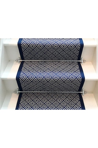 Çelik Halı Tutucu Merdiven Dip Çubuğu Gümüş - İnce / 90cm