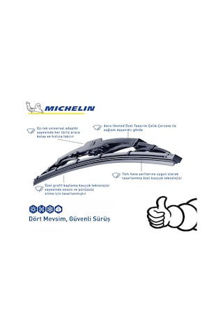 Michelin Rainforce Mc13921 52,5cm 1 Adet Universal Telli Silecek