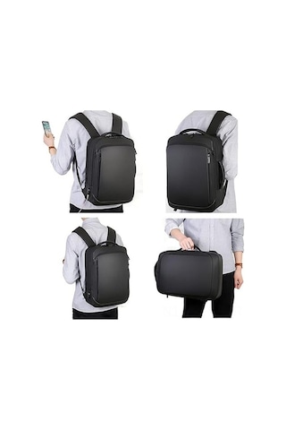 Didadodo Sırt Çantası - 20l, 15.6 Bilgisayar, Su Geçirmez, Siyah, Pratik Tasarım Siyah