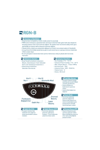 Regen Rgn-b 32/10 Bronz 150 Watt Frekans Konvertörlü Sirkülasyon Pompası 2" - 1 1/4" 8 M3 Debi - 10 Mss Basınç