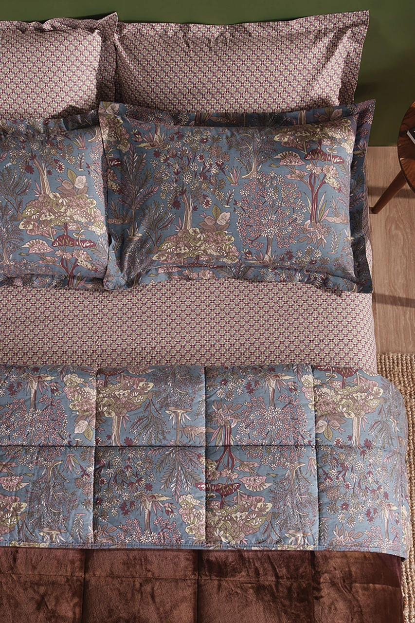 Puffy Danish Tek Kişilik Threefy Uyku Seti - Kahverengi