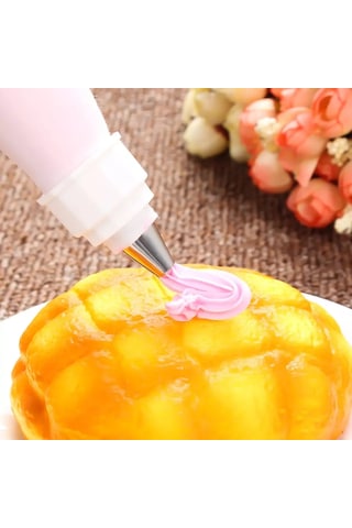 16 Parça Takım Krema Sıkma Torbası Pasta Krema Torbası Kek Süslem