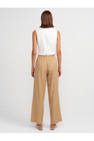 Dilvin Geniş Paça Özel Kesim Pantolon 101a71535 Camel