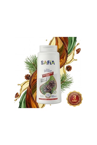 Safia Saç Dökülmesine Karşı Şampuan 3x650 Ml Dökülen
