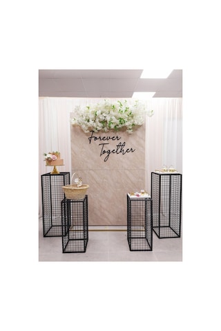 Siyah Ahşap Mdf Forever Together Yazısı Tag Isimliği