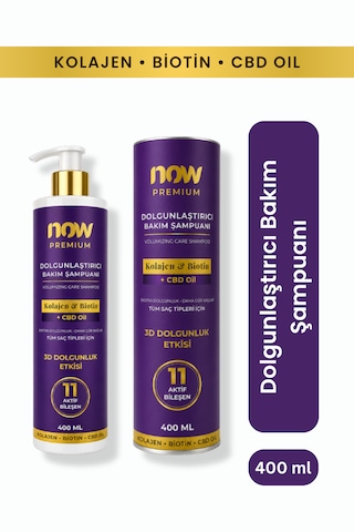 Now Premium Kolajen & Biotin Dolgunlaştırıcı Bakım Şampuanı 400 ML