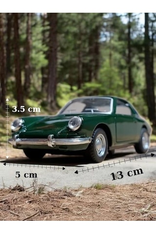 Nostaljik Metal Çek Bırak Araba Yeşil Kapılar Açılır 1/36 Ölçek Mod 2 Diğer