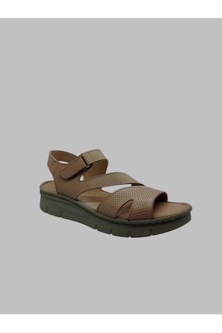 Pierre Cardin Pc-5142 Kadın Deri Sandalet Krem