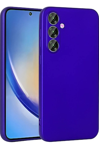 Zore Galaxy Uyumlu A55 Kılıf Msra Premier Silikon Kapak - Saks Mavi Saks Mavi