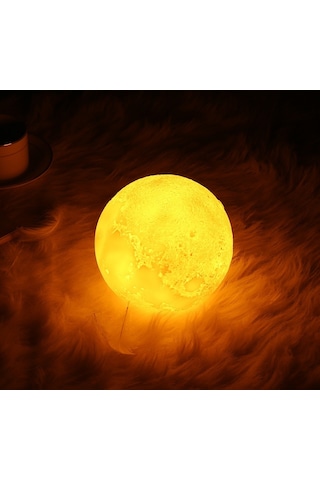 Ozmgiyim - Gün Işığı 3d Ay Gece Lambası Dekoratif Küre Led