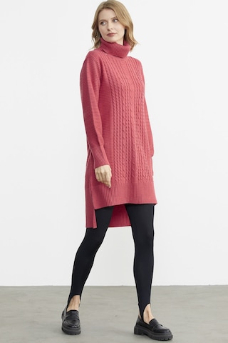 Tam Balıkçı Yaka Triko Tunik - Mercan Mercan