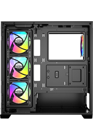 Gamma C72 Siyah Argb Tempered Glass Delta P850 850w 80+ Bronze Atx 3.1 Usb 3.0 Atx Mid Tower Kasa