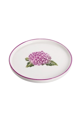 6 Lı Seramik Pasta Tabak Ortanca Dekor Pasta Tabağı 20cm Diğer