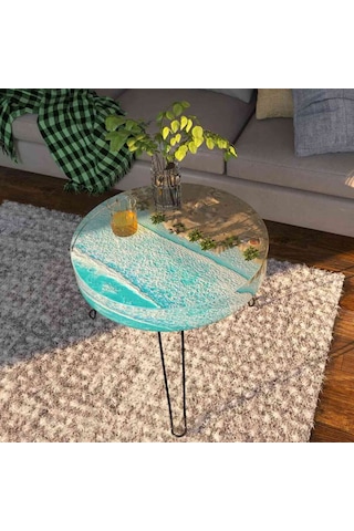 Epoksi Silikon Yuvarlak Yerli Sehpa Kalıbı 40 Cm