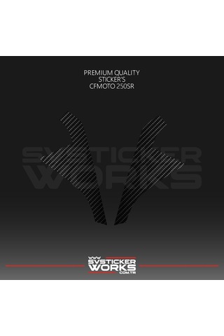 Cfmoto 250sr Sticker Ön Kafa Kaplama Modeli Hazır Kit Karbon Sticker Desen Kaplama