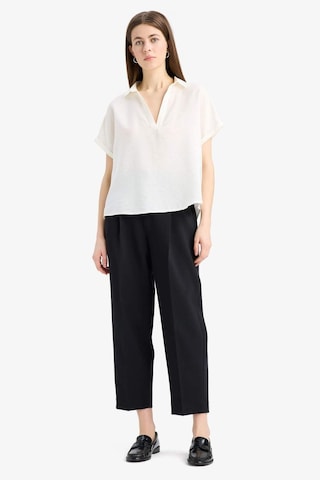 DeFacto Comfort Fit Gömlek Yaka Basic Düz Kısa Kollu Bluz E5989AX25SPER136