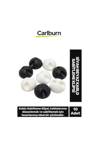 Özel Üretim İz Bırakmayan Yapışkanlı Ev Oda Masa Ofis Siyah Beyaz Sabitleme Klips 10'lu