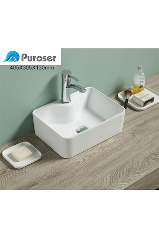 Puroser Finike Mini Tezgah Üstü Çanak Lavabo