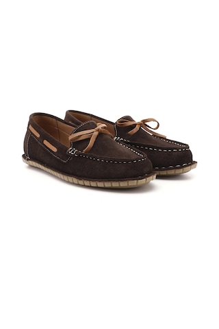 Gönderi(R) Gönderi R Kadın Kahve Süet Fiyonklu Rok Hakiki Deri Comfort Loafer Dyza55945139 Kahverengi