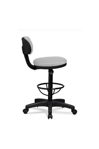 Bar Sandalyesi Sırtlı Beratta Model Gri