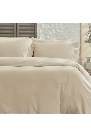 Yataş Bedding Plain Tek Kişilik Ranforce Nevresim Takımı- Bej