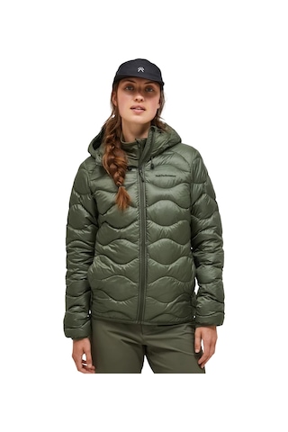 Peak Performance Peak Performance Helium Down Hood Kadın Yeşil Outdoor Ceketi 30109 Çok Renkli