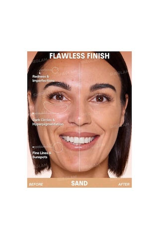 Sheglam Lock & Go Uzun Süre Kalıcı Krem Fondöten Sand
