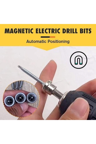 Shineyee 5 Adet Manyetik Konumlandırıcı Tornavida Ucu Gips Tabanı İçin Ph2 Vida Derinliği Sınırlayıcı