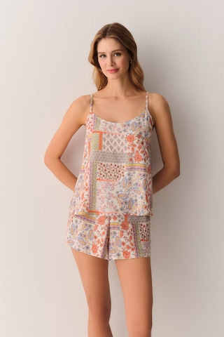 Suwen Irene Atlet Şort Pijama Takımı Sh26557667846 Çok Renkli