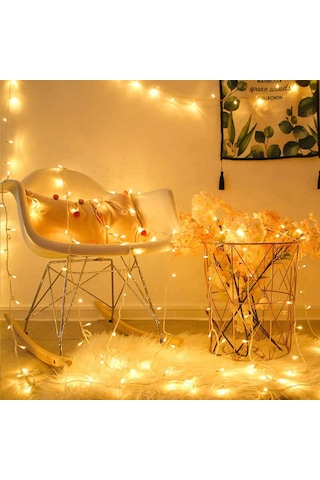 10 Metre 100 Ledli 8 Fonksiyonlu Fişli Led Işık Günışığı Yılbaşı